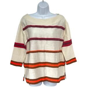 Lemlem Striped Shirt Pullover Small NEW